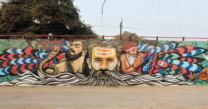 choupthaka choraha gt road prayagraj street art afzan wicked broz paint my city kumbh 2019