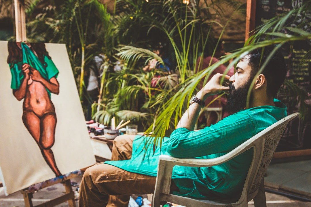 kartikey sharma street artist french window pune