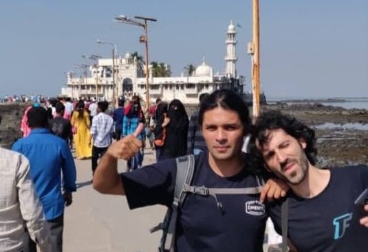 Amaro and RIkis at Haji Ali, Mumbai