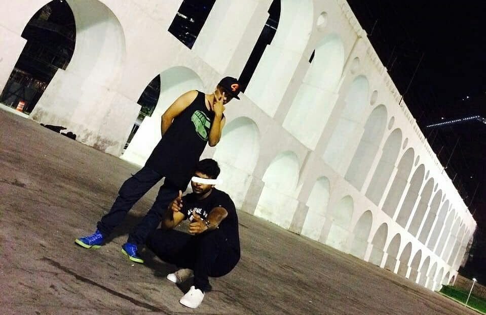 Omkar with Zake in Rio de Janeiro, Brazil 2017