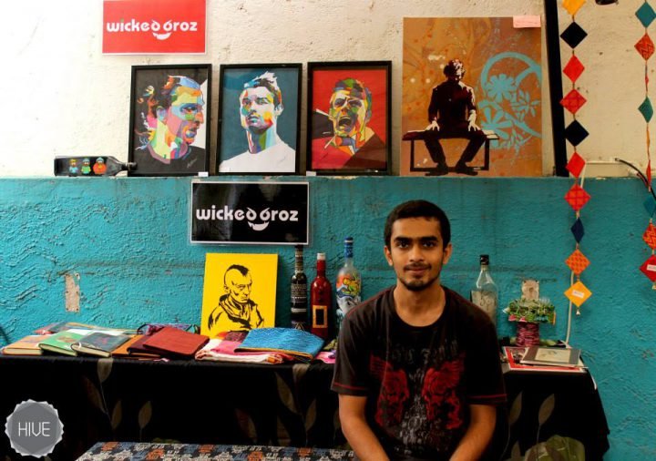 Omkar at a Wicked Broz Stall in 2014