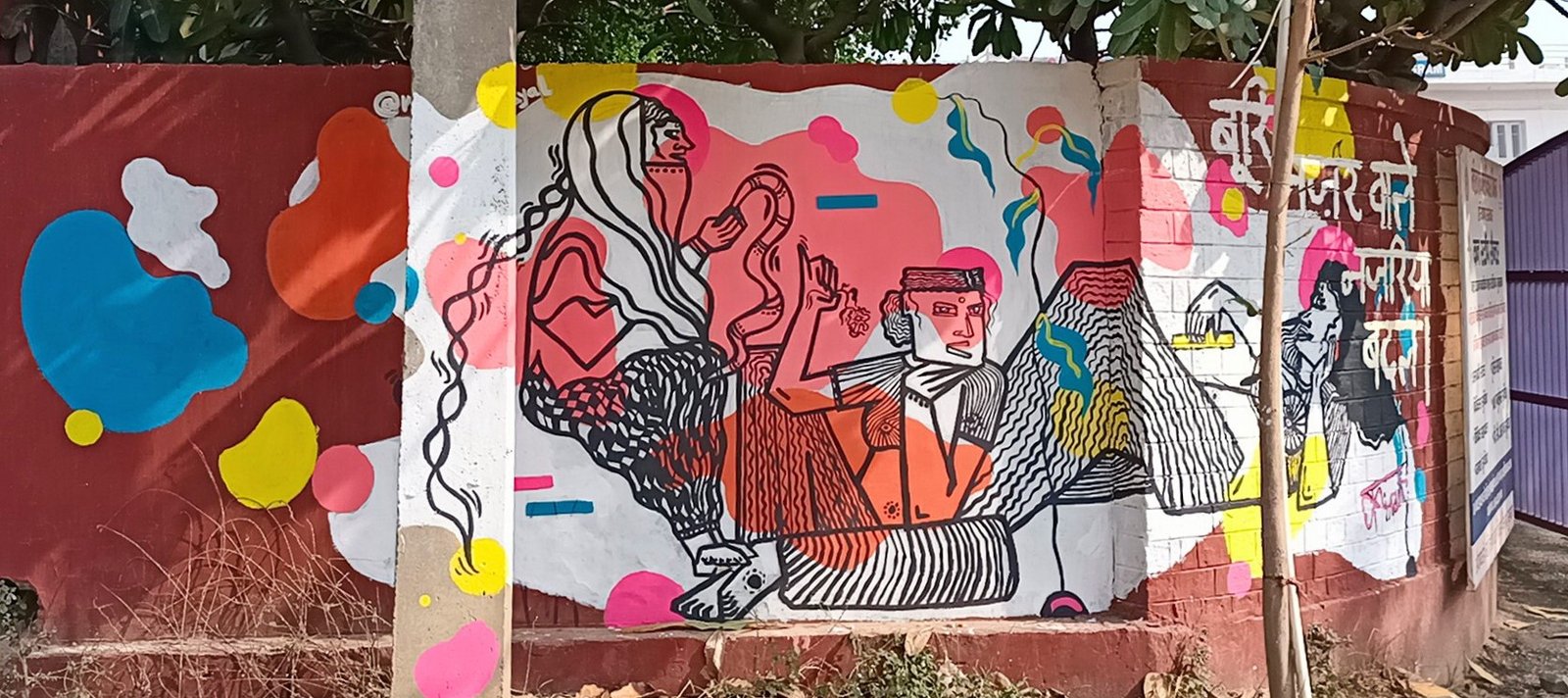 kiran dayal at ladies first street art gurugram