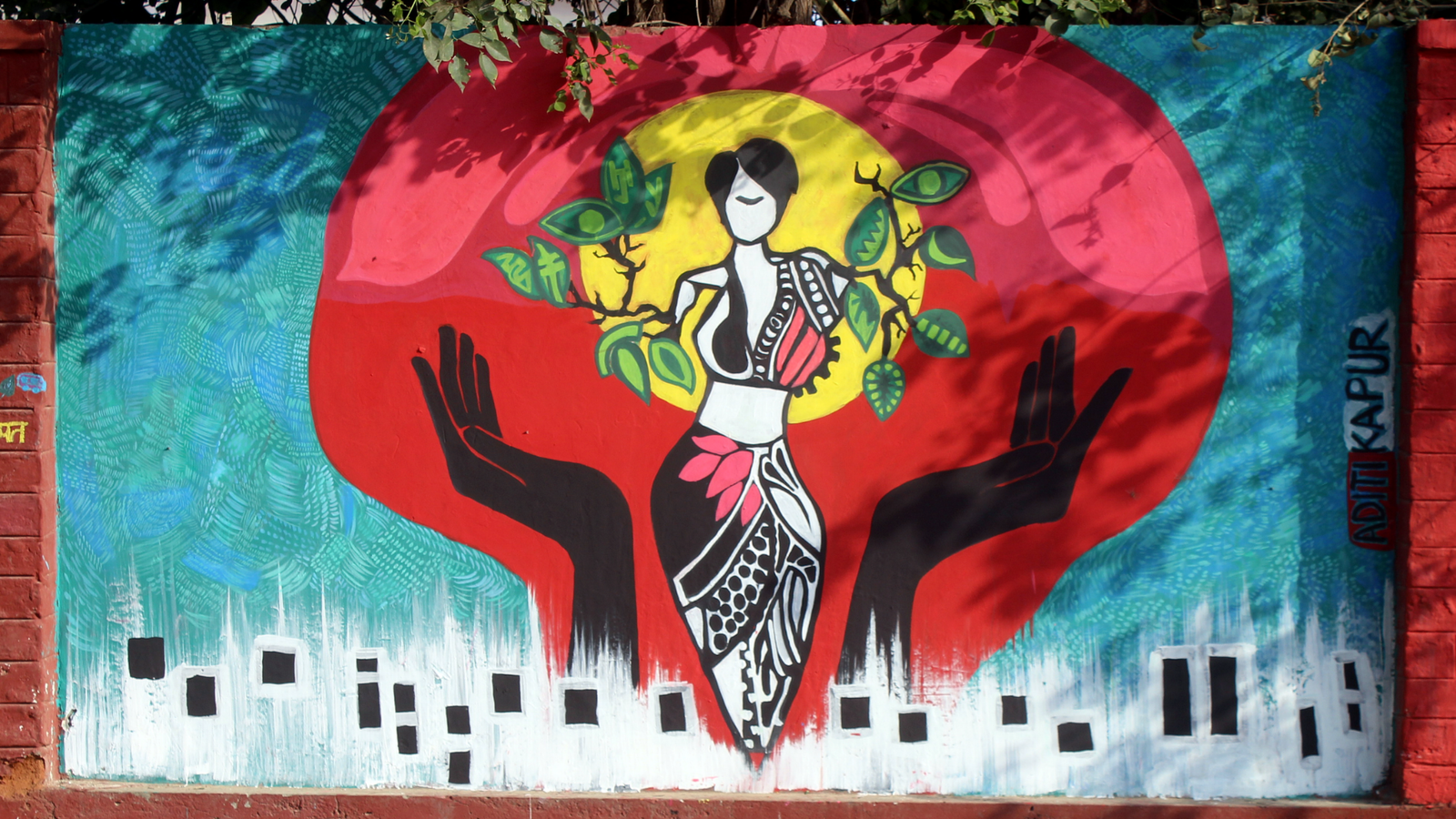 aditi kapoor at ladies first street art gurugram