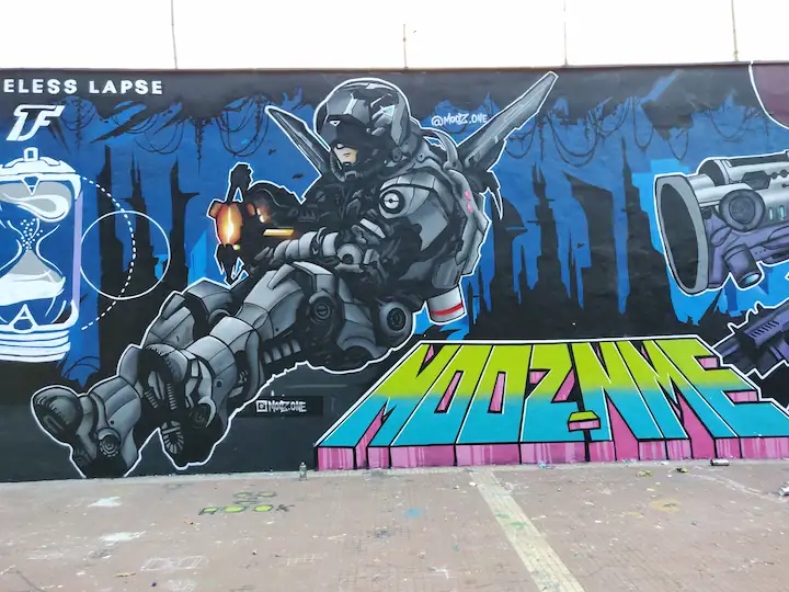 master piece created by artist of wicked broz for2018 techfest 5 IIT Bombay