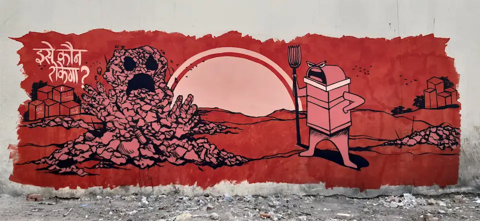 street art graffiti for clean noida 3 at sector 5