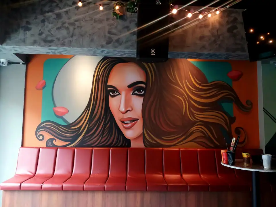 Bollywood Art Portrait of Deepika PadukoneGabbar Bistro Bar 5