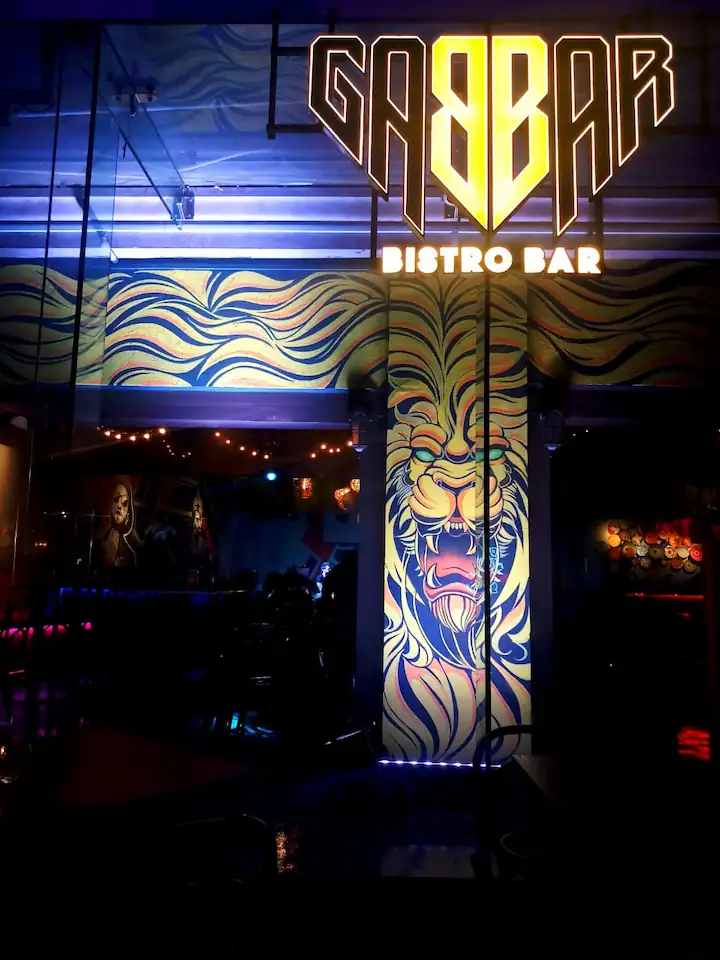 Wall art at Gabbar Bistro Bar 6