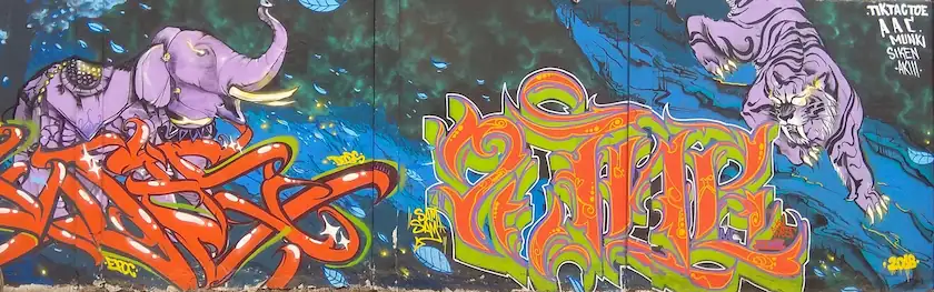 art work for street art festival done by wicked broz artist in jabalpur 2