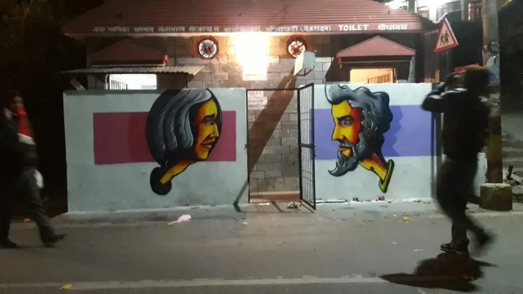 wicked broz graffiti artist changed the visual effect of the town Nainital Graffiti 3