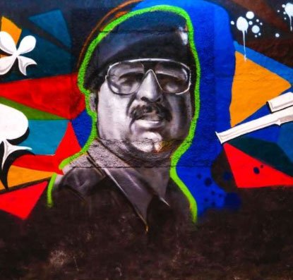 saddam hussain mural