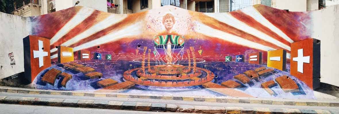 3d Mural for art campaign